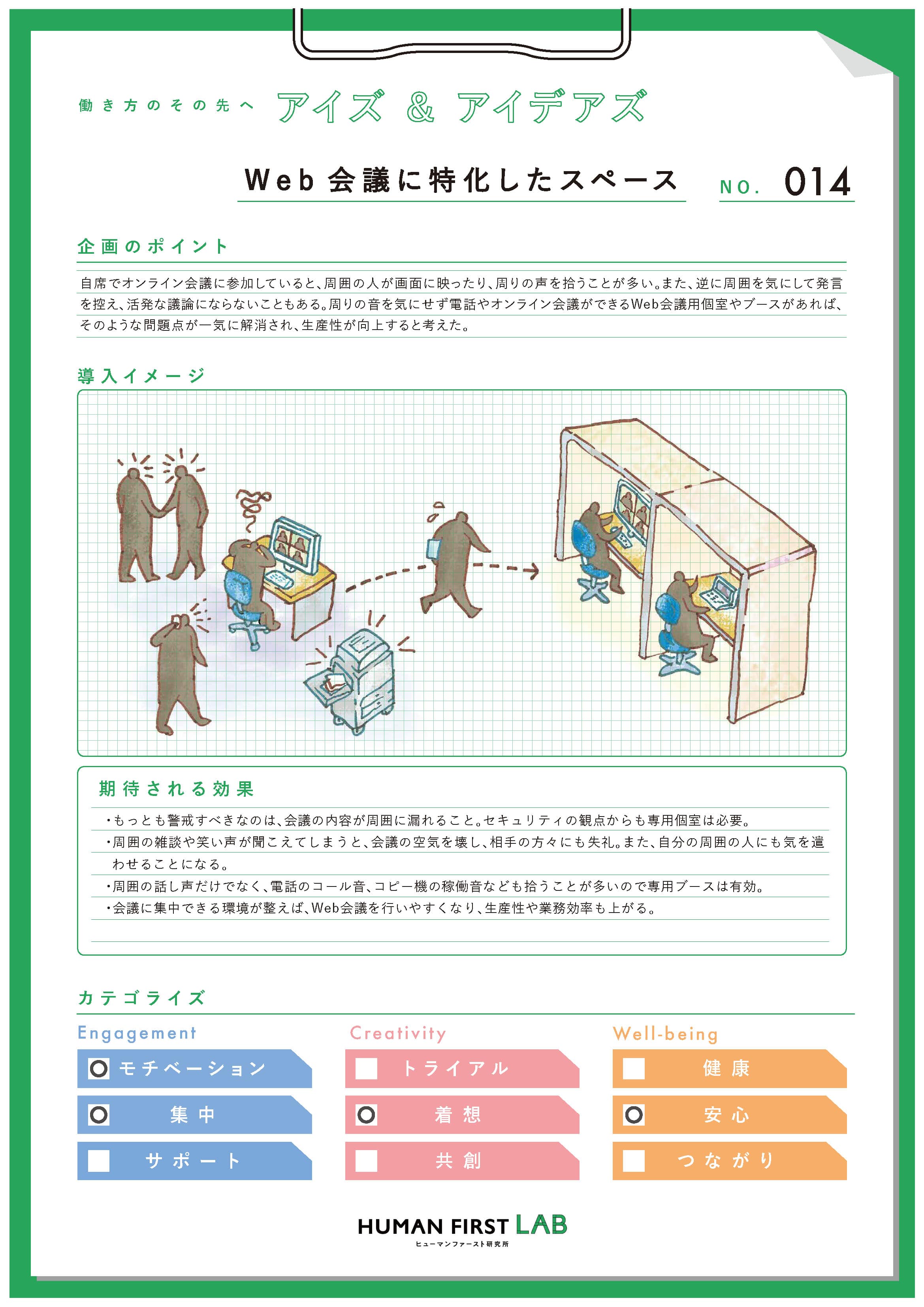 Web会議に特化したスペース