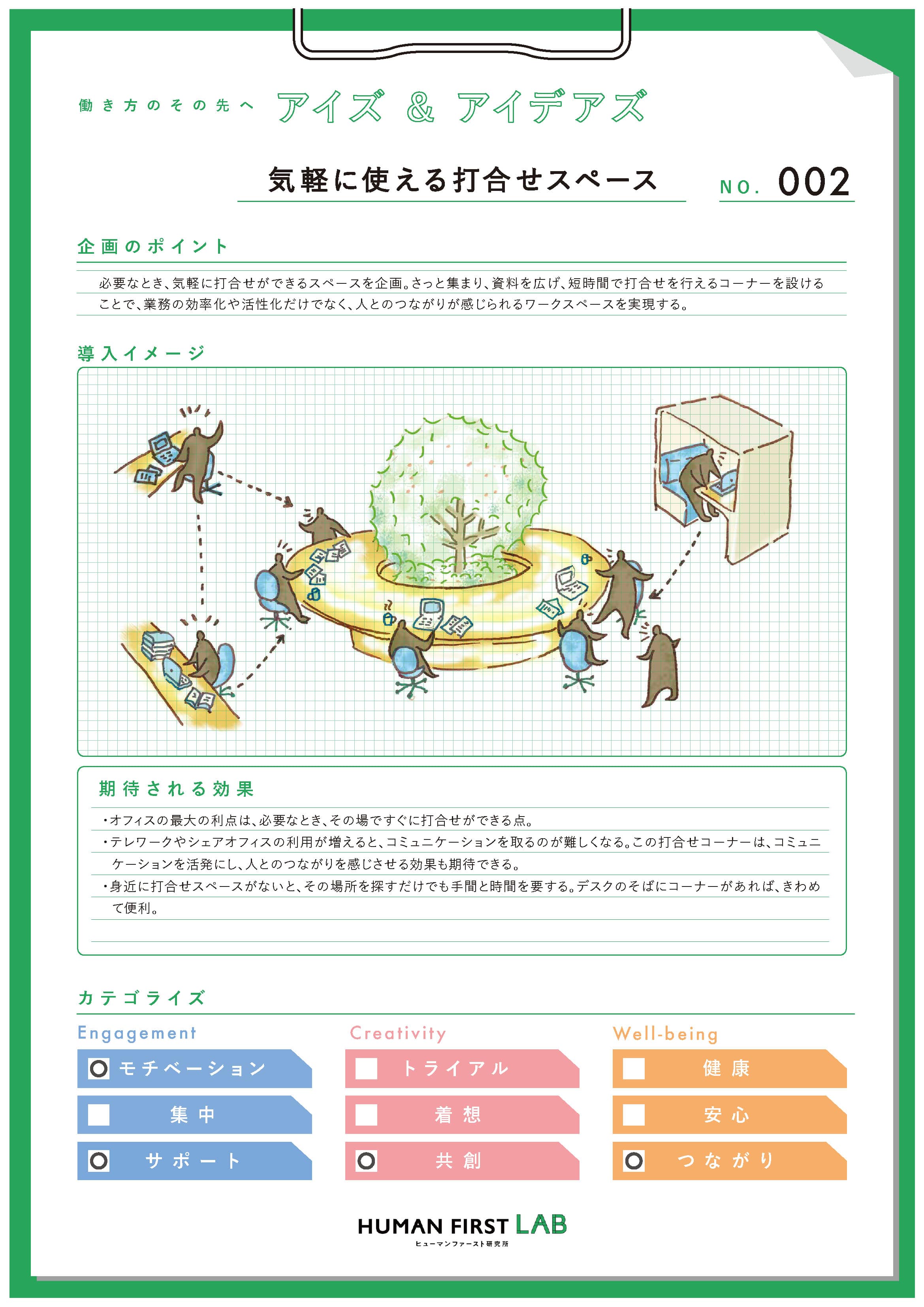 気軽に使える打合せスペース