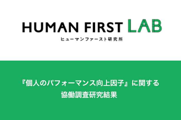 『個人のパフォーマンス向上因子』に関する協働調査研究結果